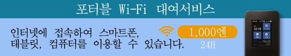 포터블 Wi-Fi 대여서비스